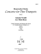 Concerto for Two Trumpets (C) by Vivaldi Antonio Lucio - Hesse Mick - for Br. and St