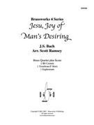 Jesu Joy of Man's Desiring by Bach Johann Sebastian - Ramsey Scott - for Brass Quartet