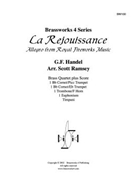 La Rejouissance by Handel George Frideric - Ramsey Scott - for Brass Quartet