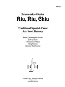 Riu Riu Chiu by Spanish Carol - Ramsey Scott - for Brass Quartet