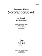 Slavonic Dance No. 4 by Dvorak Antonin - Bara Paul - for Brass Quartet