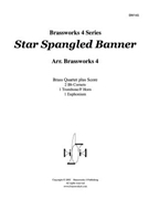 Star Spangled Banner The by Smith - BW4 - for Brass Quartet
