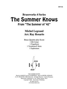Summer Knows The by Legrand Michel - Rosario - for Brass Quartet