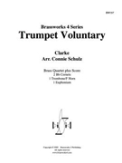 Trumpet Voluntary by Clarke - Schulz Connie - for Brass Quartet