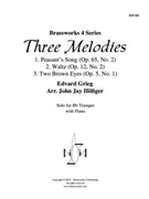 3 Melodies by Grieg Edvard - Hilfiger John Jay - for Tpt. Solo