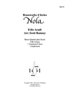 Nola by Arndt - Ramsey Scott - for Brass Quartet