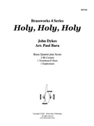 Holy Holy Holy by Dykes - Bara Paul - for Brass Quartet