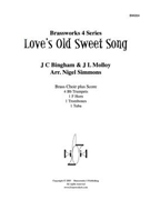 Love’s Old Sweet Song by Bingham and Molloy - Simmons - for Brass Ensemble