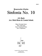 Sinfonia No.10 by Bach Johann Sebastian - Hesse Mick/Schulz - for Brass Trio