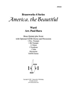 America the Beautiful by Ward - Bara Paul - for Brass Quintet