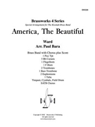 America the Beautiful (w/ Chorus) by Ward - Bara Paul - for Brass Ensemble