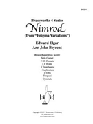 Nimrod from Enigma Variations by Elgar - Beyrent John - for Brass Ensemble