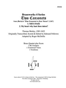 2 Canzonets by Morley - McDuffie - for Brass Quartet