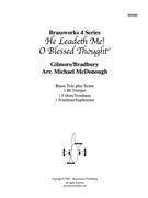 He Leadeth Me! O Blessed Thought by Gilmore/Bradbury - McDonough Michael - for Brass Trio