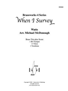 When I Survey by Watts - McDonough Michael - for Brass Trio