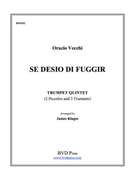 Se desio di fuggir by Vecchi Orazio - Klages - for Tpt. Ens.