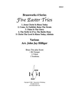 5 Easter Trios by Various - Hilfiger John Jay - for Brass Trio
