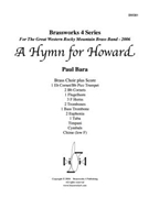 Hymn for Howard A by Bara Paul for Brass Ensemble