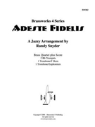 Adeste Fidelis (Jazzy) by Traditional - Snyder - for Brass Quartet