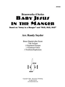 Baby Jesus in the Manger by Traditional - Snyder - for Brass Quartet