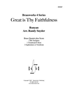 Great is Thy Faithfulness by Runyan William - Snyder - for Brass Quartet