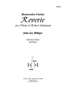 Reverie on a Theme of Robert Schumann by Hilfiger John Jay for Horn Solo