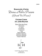 Dona Nobis Pacem by German Canon - Beyrent John - for Brass Ensemble