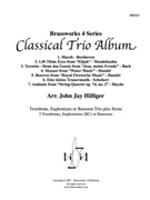 Classical Trio Album by Various - Hilfiger John Jay - for Brass Trio