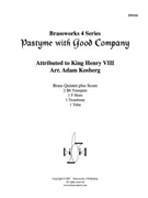 Pastyme with Good Company by King Henry VIII - Kosberg - for Brass Quintet