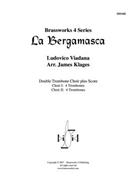 La Bergamasca by Viadana Lodovico Grossi da - Klages - for Tbn. Ens.