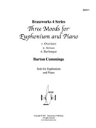 3 Moods for Euphonium and Piano by Cummings for EuphoniumSolo