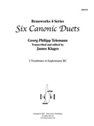 6 Canonic Duets by Telemann Georg Philipp - Klages - for Euph. Duet