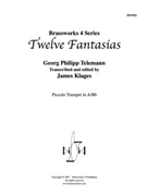 12 Fantasias by Telemann Georg Philipp - Klages - for Tpt. Solo