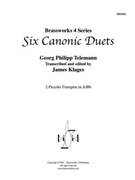 6 Canonic Duets by Telemann Georg Philipp - Klages - for Tpt. Duet