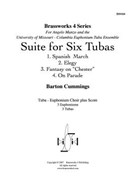 Suite for Six Tubas by Cummings for Tuba Ens.