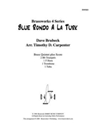 Blue Rondo A La Turk by Brubeck Dave - Carpenter - for Brass Quintet