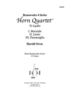 Horn Quartet by Owen for Horn Quartet