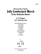Jolly Lumberjack March by Wagner - Beyrent John - for Brass Ensemble