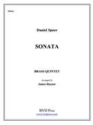 Sonata by Speer - Haynor James - for Brass Quintet