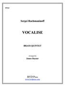 Vocalise by Rachmaninoff Sergei - Haynor James - for Brass Quintet