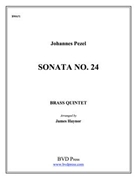Sonata 24 by Pezel Johann Christoph - Haynor James - for Brass Quintet