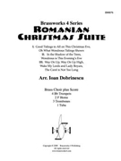 Romanian Christmas Suite by Various - Dobrinescu - for Brass Ensemble