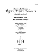 Rejoice Rejoice Believers by Swedish Folk Song - Hilfiger John Jay - for Brass Ensemble