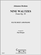 Nine Waltzes from Opus 39 by Brahms Johannes - Morgan Paul - for Flute Duet