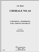 Chorale No. 64 by Bach Johann Sebastian - Howey Henry - for Brass Ensemble