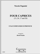 Four Caprices (11 17 20 and 24) by Paganini Niccolo - Werden David - for EuphoniumSolo