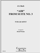 Air from Suite No. 3 by Bach Johann Sebastian - Werden David - for Tuba / Euphonium Quartet