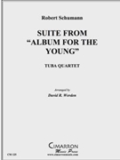 Suite from Album for the Young by Schumann Robert - Werden David - for Tuba / Euphonium Quartet