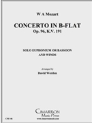 Concerto in Bb Op. 96 K. 191 (Mvt. 1) by Mozart Wolfgang Amadeus - Werden David - for BnEph Solo