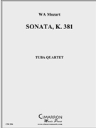 Sonata K. 381 by Mozart Wolfgang Amadeus - Wilkinson Robert - for Tuba / Euphonium Quartet